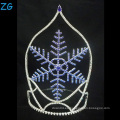 Diseño de moda Blue Snowflake Tiara Christmas Crown